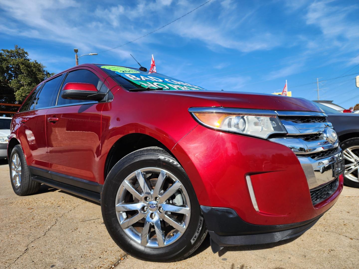 2013 RED Ford Edge Limited (2FMDK3K90DB) with an 2.0L L4 DOHC 16V engine, 6-Speed Automatic transmission, located at 2660 S.Garland Avenue, Garland, TX, 75041, (469) 298-3118, 32.885551, -96.655602 - Photo#0